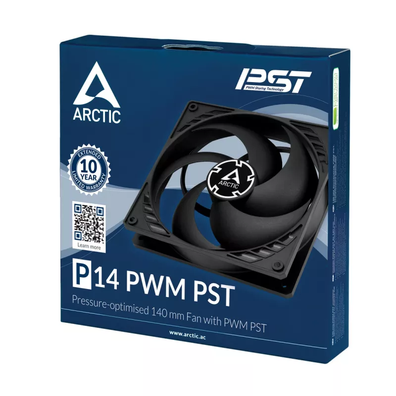 ARCTIC P14 PWM PST Druckoptimierter 140-mm-Lüfter mit PWM PST