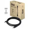 Club 3D CAC-1061 DisplayPort-1.4-HBR3-Kabel, 8K 60 Hz, 32,4 Gbit/s, DSC 1.2, VESA-zertifiziert, mit Verriegelung, St./St., 5 m, Schwarz