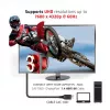 Club 3D CAC-1061 DisplayPort-1.4-HBR3-Kabel, 8K 60 Hz, 32,4 Gbit/s, DSC 1.2, VESA-zertifiziert, mit Verriegelung, St./St., 5 m, Schwarz