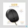 HP USB-Fingerabdruckmaus, beidhändig, USB Type-A, schwarz