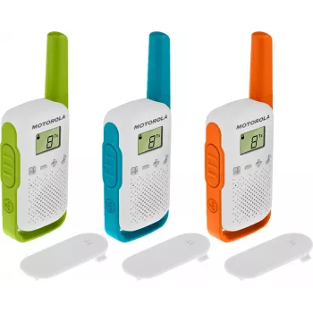 Motorola T42 Funkgerät 16 Kanäle Blau, Grün, Orange, Weiß