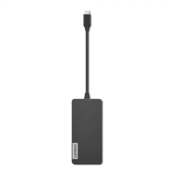 Lenovo GX90T77924 Dockingstation — USB-C-Hub mit HDMI 1.4, 2×USB-A 3.2 Gen1, USB‑2.0, microSD-Kartenleser, grau
