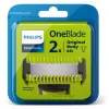 Rasierklinge Philips Norelco OneBlade QP620/50 Ersatzklingen, Schwarz, 2er-Pack