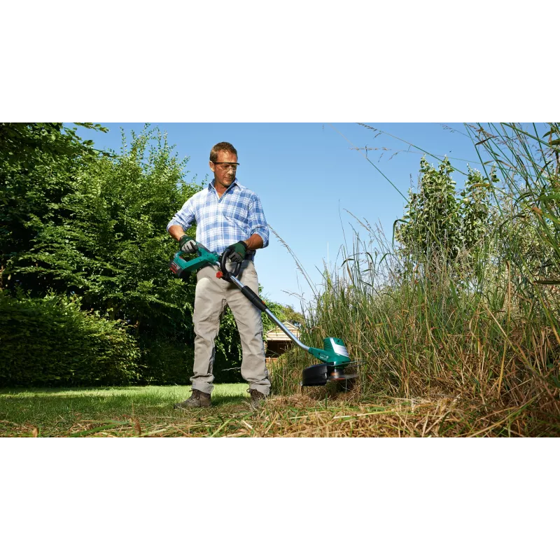 Bosch AdvancedGrassCut 36 Akku-Rasentrimmer, 36 V, 30 cm, Nylonfaden, Teleskopstiel, verstellbarer Zweithandgriff, 2,9 kg, ohne Akku und Ladegerät, Grün/Schwarz