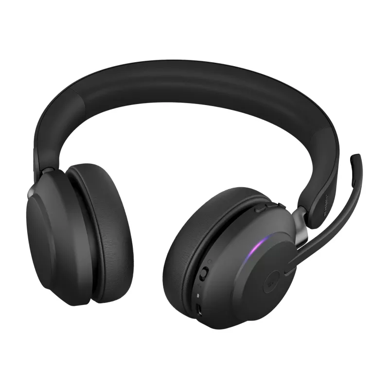 Jabra Evolve2 65 USB-C Schwarz MS Stereo, kabellos, Büro/Callcenter, 20 - 20000 Hz, 176,4 g, Headset, Schwarz