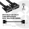 Club 3D CAC-1220 DVI-D Dual Link (24+1) Kabel St./St., bidirektional, 28AWG, vergoldete Kontakte, 10 m (32,8 ft), Schwarz