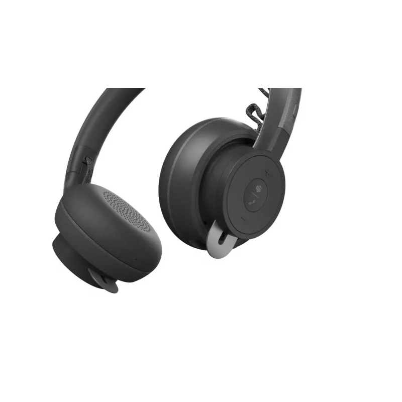 Logitech Zone Wireless MS 981-000854 Bluetooth-Headset, On-Ear, aktive Geräuschunterdrückung, kabelloses Qi-Laden, Microsoft Teams, Graphit