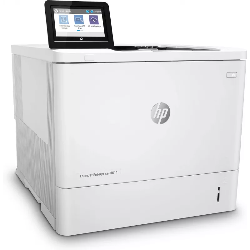 HP LaserJet Enterprise M611dn, Laser, 1200 x 1200 DPI, A4, 61 ppm, Duplexdruck, netzwerkfähig