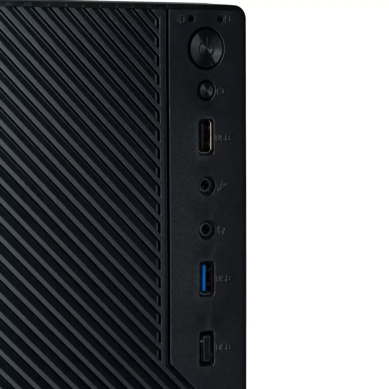 Akyga AK36BK Micro-ATX-PC-Gehäuse, Micro ATX / Flex ATX / Mini ITX, USB 3.0 + USB 2.0, ohne Netzteil, schwarz