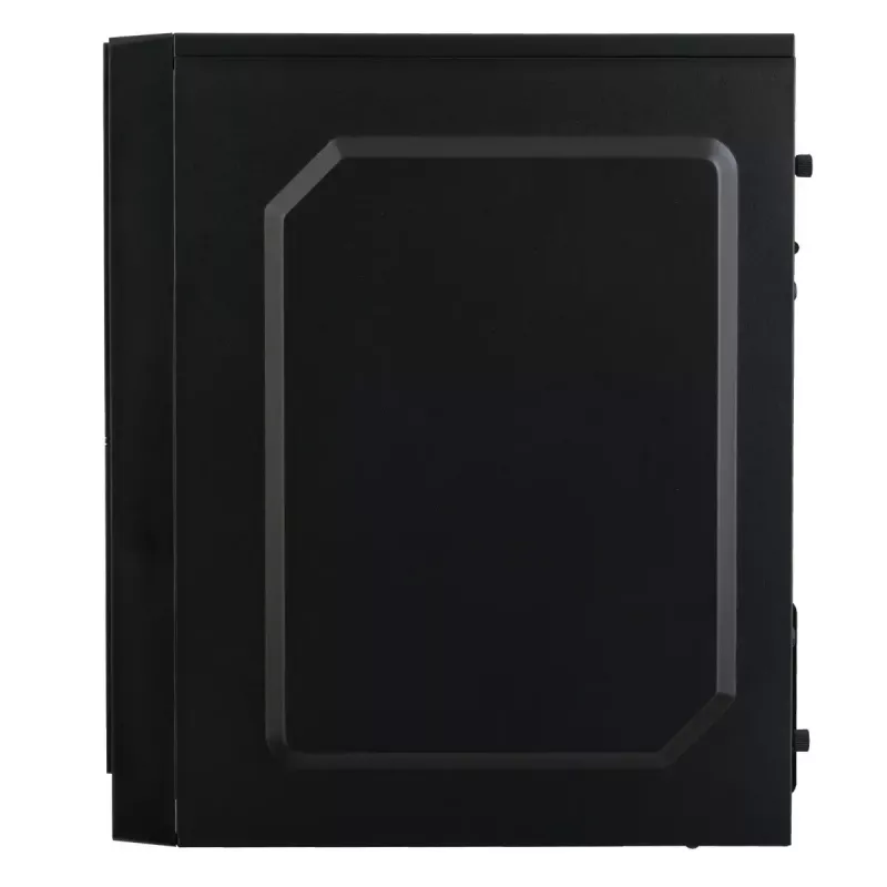 Akyga AK36BK Micro-ATX-PC-Gehäuse, Micro ATX / Flex ATX / Mini ITX, USB 3.0 + USB 2.0, ohne Netzteil, schwarz