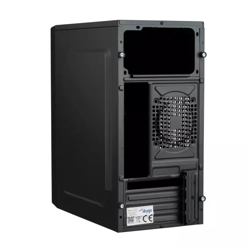 Akyga AK36BK Micro-ATX-PC-Gehäuse, Micro ATX / Flex ATX / Mini ITX, USB 3.0 + USB 2.0, ohne Netzteil, schwarz