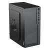 Akyga AK36BK Micro-ATX-PC-Gehäuse, Micro ATX / Flex ATX / Mini ITX, USB 3.0 + USB 2.0, ohne Netzteil, schwarz