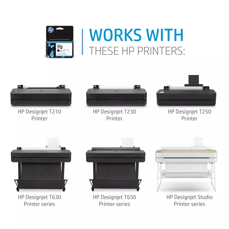 HP 712 38-ml Schwarz DesignJet Tintenpatrone