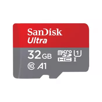 SanDisk 32GB Ultra microSDHC UHS-I Speicherkarte mit Adapter – 98MB/s, C10, U1, Full HD, A1