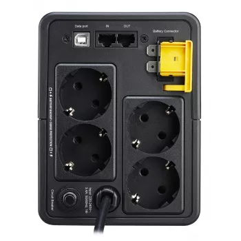 APC Back-UPS, 750VA, Tower, 230V, 4x CEE 7/7 Schuko-Steckdosen, AVR