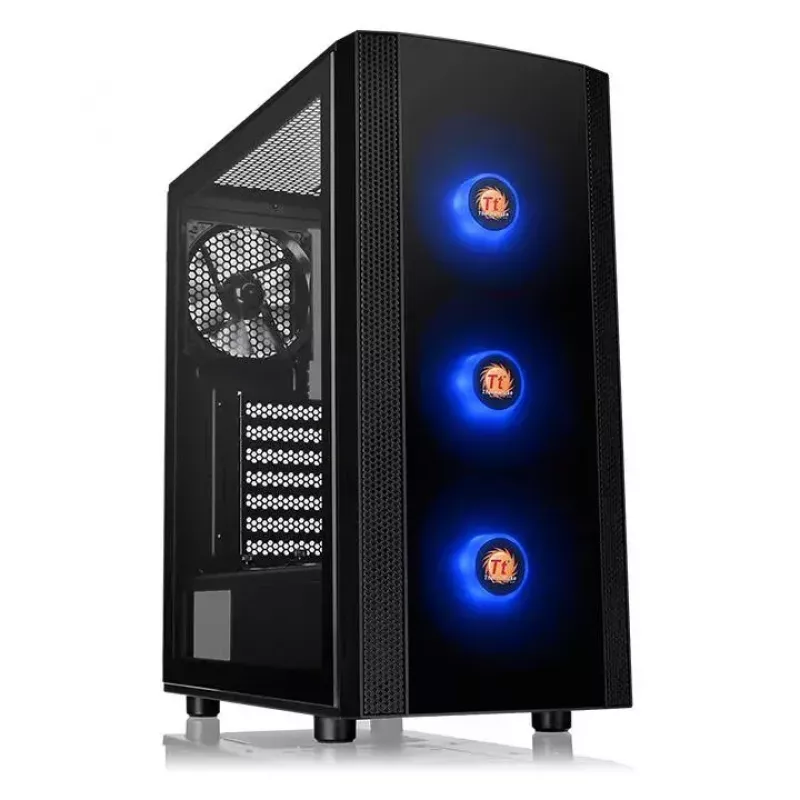 PC-Gehäuse Thermaltake Versa J25 TG RGB Midi Tower Schwarz