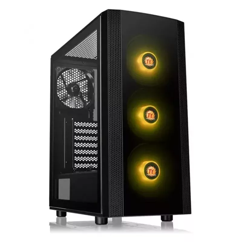PC-Gehäuse Thermaltake Versa J25 TG RGB Midi Tower Schwarz