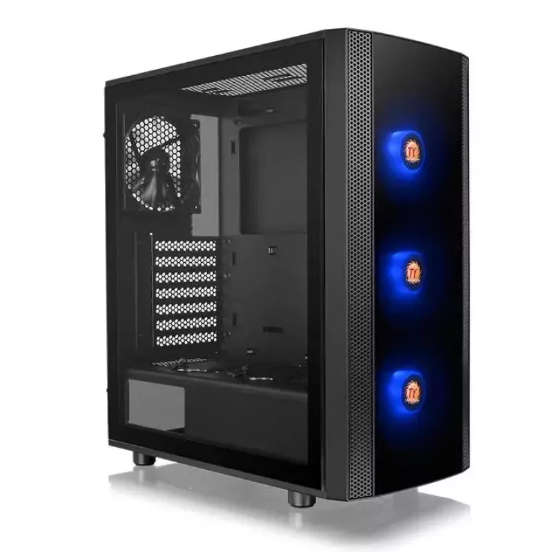 PC-Gehäuse Thermaltake Versa J25 TG RGB Midi Tower Schwarz