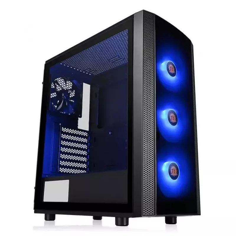 PC-Gehäuse Thermaltake Versa J25 TG RGB Midi Tower Schwarz