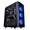 PC-Gehäuse Thermaltake Versa J25 TG RGB Midi Tower Schwarz