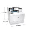 HP Farbe LaserJet Enterprise MFP M480f, Laser, Farbdruck, 600 x 600 DPI, A4, Direktdruck, Weiß, Schwarz