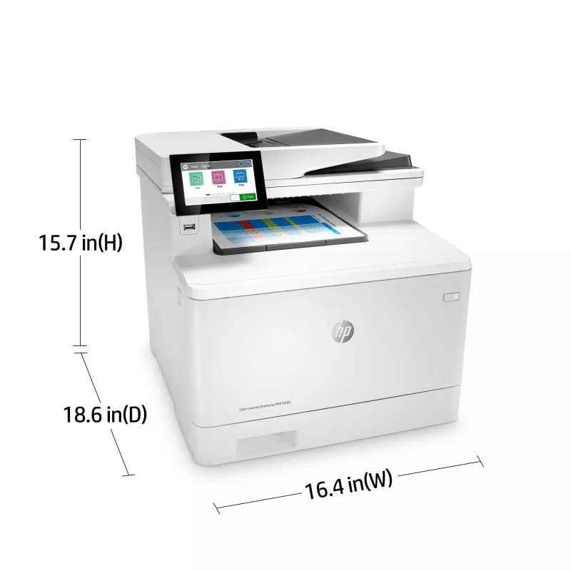 HP Farbe LaserJet Enterprise MFP M480f, Laser, Farbdruck, 600 x 600 DPI, A4, Direktdruck, Weiß, Schwarz