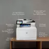 HP Farbe LaserJet Enterprise MFP M480f, Laser, Farbdruck, 600 x 600 DPI, A4, Direktdruck, Weiß, Schwarz