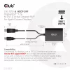 Club 3D CAC-1010-A aktiver DisplayPort-auf-Dual-Link-DVI-D-Adapter, DisplayPort 1.2a, USB-Stromversorgung, HDCP OFF, 0,6 m, Schwarz