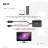 Club 3D CAC-1010-A aktiver DisplayPort-auf-Dual-Link-DVI-D-Adapter, DisplayPort 1.2a, USB-Stromversorgung, HDCP OFF, 0,6 m, Schwarz