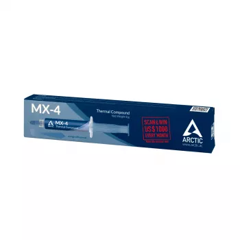 ARCTIC MX-4 Highest Performance Thermal Compound, Wärmeleitpaste, 2,5 g/cm³, Blau, 8 g, 1 Stk., 128 mm