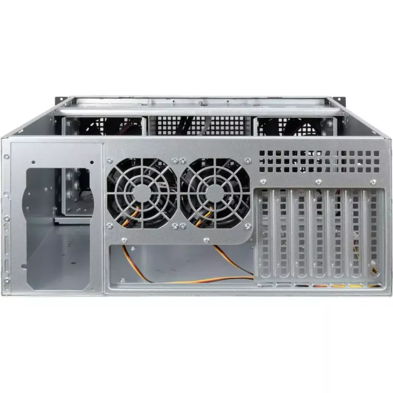 Servergehäuse Inter-Tech 4U 40248 Rack Schwarz, Grau