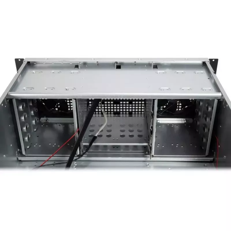 Servergehäuse Inter-Tech 4U 40248 Rack Schwarz, Grau