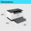 HP LaserJet M209dw Drucker, Laser, 600 x 600 DPI, A4, 29 ppm, Duplexdruck, Weiß