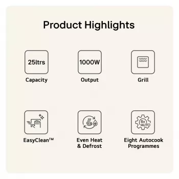LG MH6535GIS Mikrowelle Schwarz Kombi-Mikrowelle Über dem Herd 25 l 1000 W