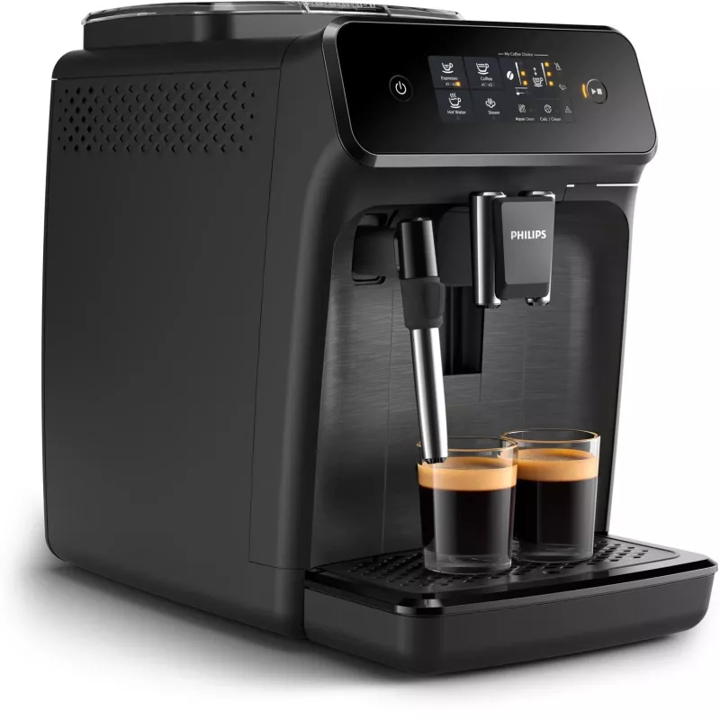 Espressomaschine Philips EP1220/00 – vollautomatisch, 1,8 l Wassertank, 275 g Bohnenbehälter, 15 bar, Keramikmahlwerk, 12 Mahlgradeinstellungen, schwarz