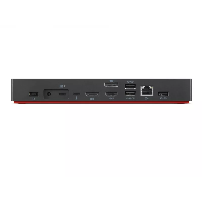 Lenovo 40B00300EU Laptop Dockingstation/Port-Replikator Kabelgebunden Thunderbolt 4 Schwarz, Rot