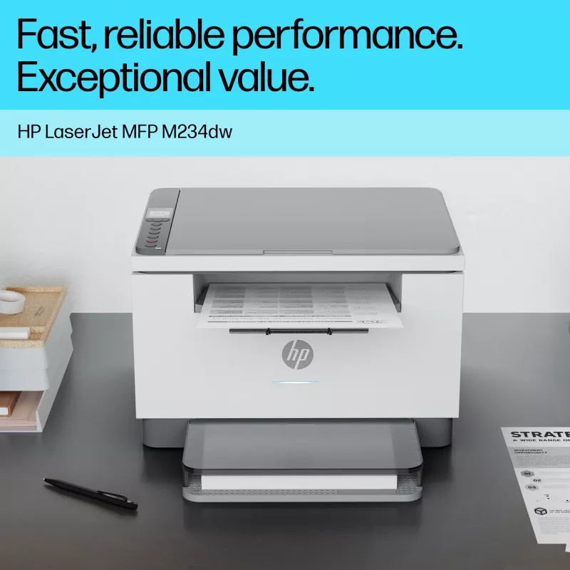Multifunktions-Laserdrucker HP LaserJet MFP M234dw — Mono, A4, 29 ppm, Duplex, Wi‑Fi, Ethernet