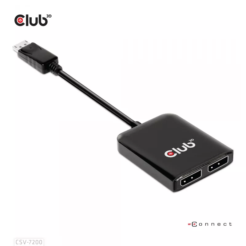 MST Hub DisplayPort 1.4 auf DisplayPort + HDMI 4K60Hz CLUB3D CSV-7220