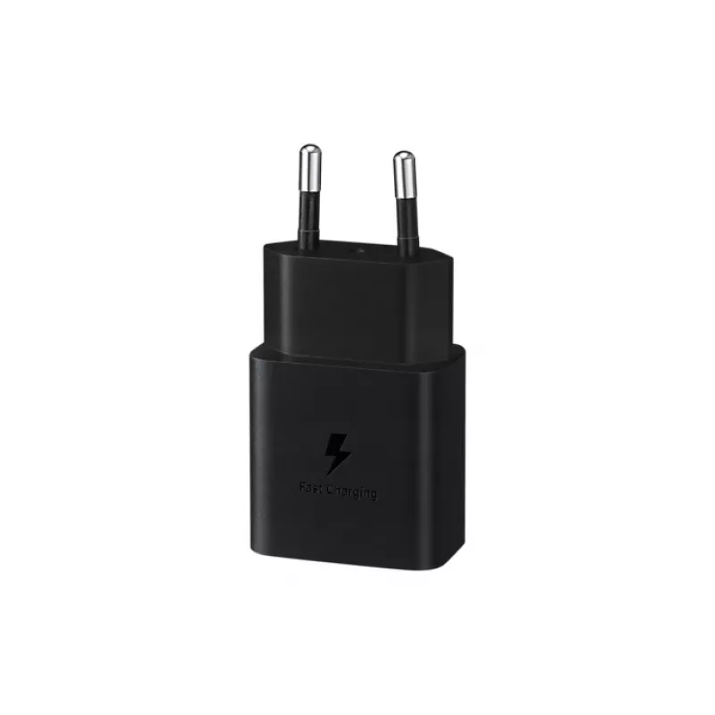 Ladegerät für mobile Geräte Samsung EP-T1510NBEGEU, USB-C 15 W, 5–9 V Ausgang, 2 A, schwarz