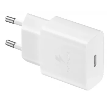 AC Indoor Fast Charger Samsung EP-T1510XWEGEU, USB-C 1-Port, 5–9 V, 1 m Kabel, Weiß
