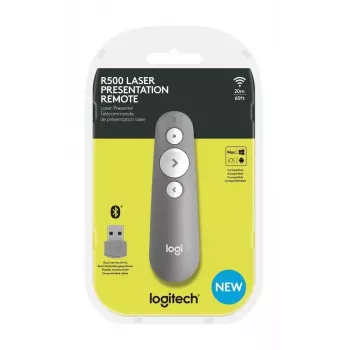 LOGITECH R500 Laser Präsentationsfernbedienung Grau