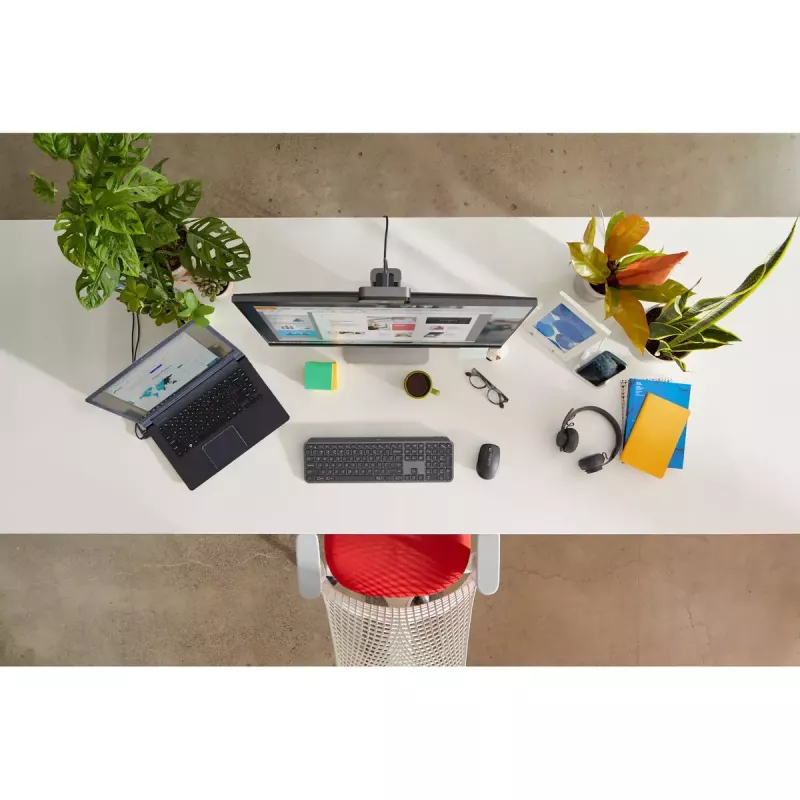 LOGITECH MX Keys For Business - Kabellose Tastatur - Graphit - US International Qwerty