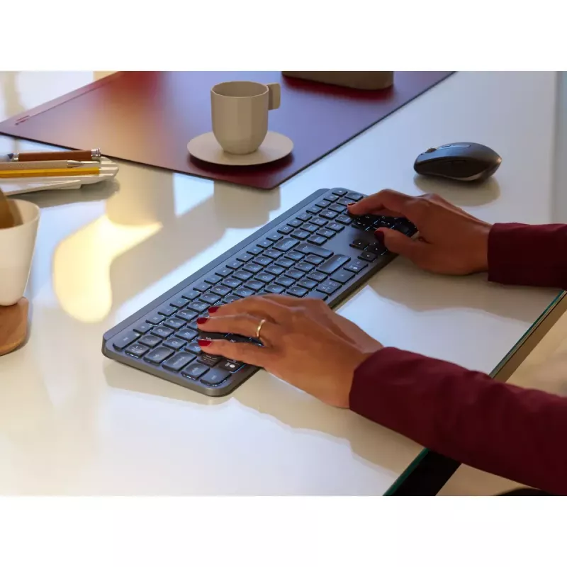 LOGITECH MX Keys For Business - Graphite - Dänisch/ Norwegisch/ Schwedisch/ Finnisch Qwerty