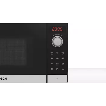 Bosch Serie 2 FEL023MS2 Mikrowelle Schwarz, Edelstahl Solo-Mikrowelle Tischgerät 20 L 800 W