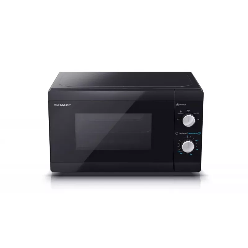 Sharp YC-MS01E-B Mikrowelle Schwarz Solo-Mikrowelle Arbeitsplatte 20 l 800 W