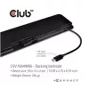 CLUB3D UNIVERSAL USB Gen1 Type-C Triple Display Dynamic PD Charging Dock mit 65 Watt Netzteil (VGA, HDMI, DP, ETHERNET)