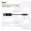 Club 3D CAC-1536 USB 3.2 Gen2 Typ-C auf Typ-A Verlängerungskabel, 10 Gbit/s, Stecker/Buchse, 5 m, schwarz
