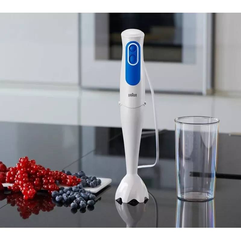 Braun MQ 3000 Smoothie 0,6 l Stabmixer 700 W Blau, Weiß