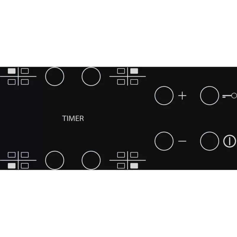 Induktionskochfeld WHIRLPOOL AKT 801/NE — 4 Zonen 60 cm, Touch-Steuerung, schwarze Glaskeramik