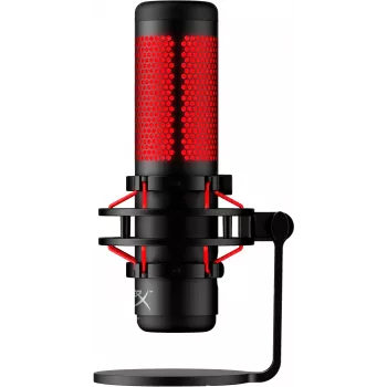 HyperX QuadCast - USB-Mikrofon (Schwarz-Rot) - Rote Beleuchtung